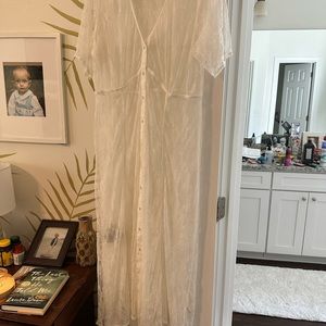 Lace sheer gown by Anthropology!  Use as a gorgeous cover up or a sexy nighty!